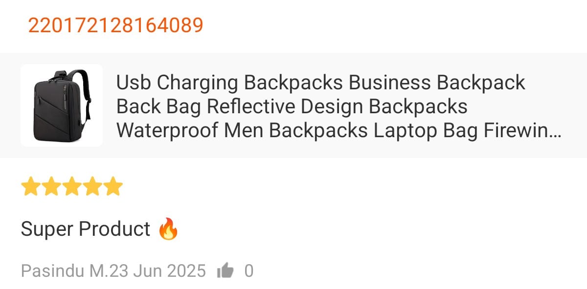 Customer review