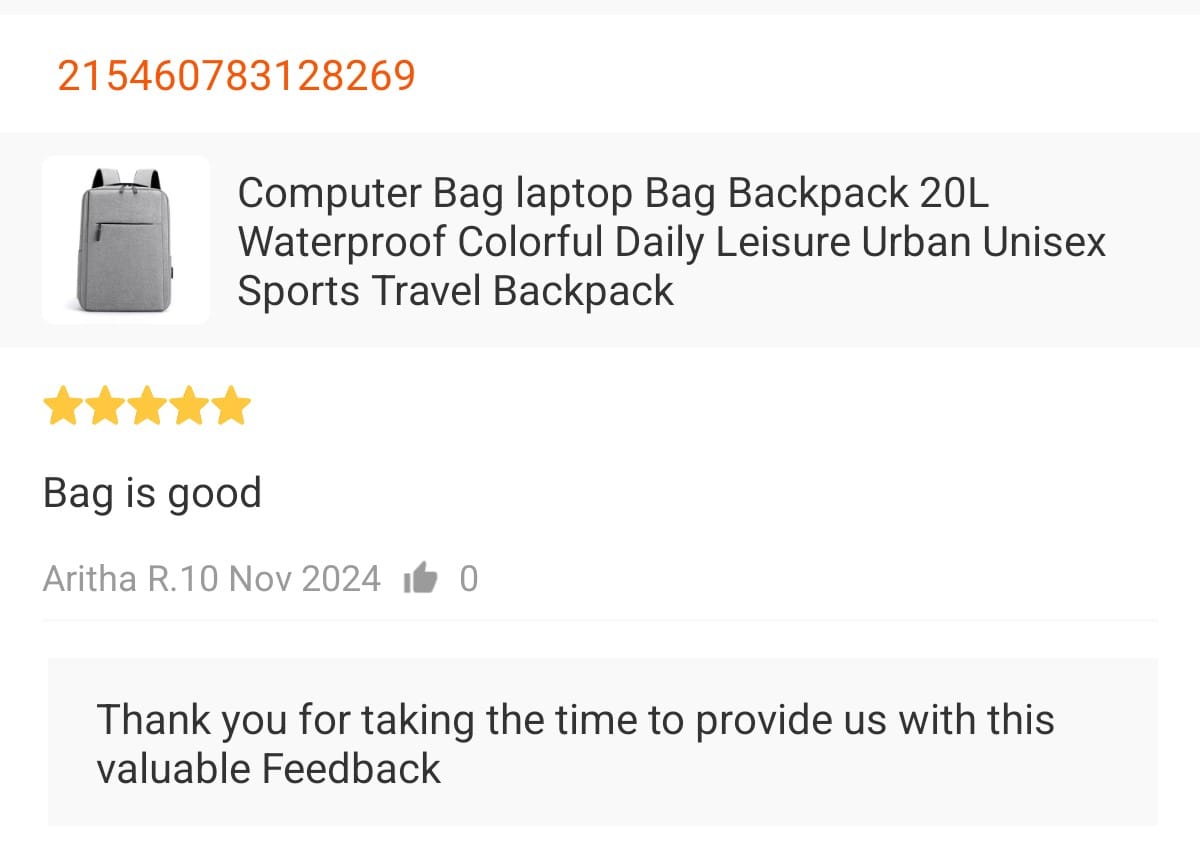 Customer review