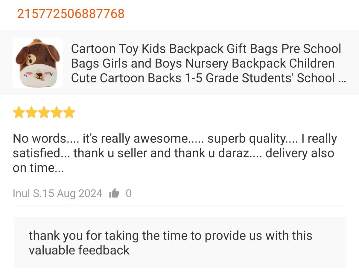 Customer review